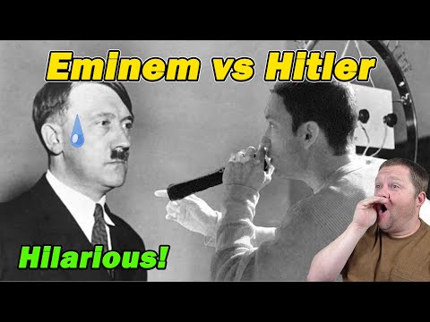 Eminem vs Hitler Rap Battle! | Did WW2 End with a Rap Battle? | DocuDubery | History Teacher Reacts