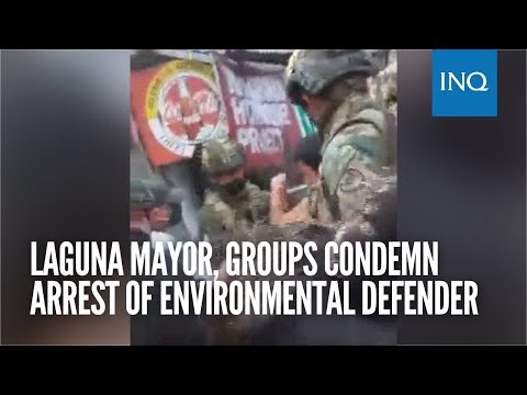 Laguna mayor, groups condemn arrest of environmental defender