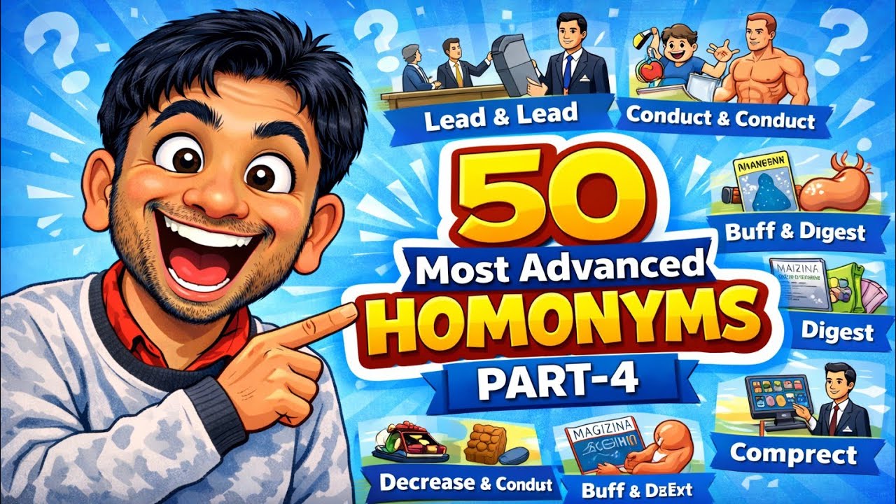 Most Advanced Homonyms Part 4 | Rare Homonyms with Meaning & Sentences ...