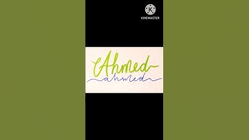 #names #ahmed#calligraphy #signature #handwriting #cursive #cursivewriting #lettering