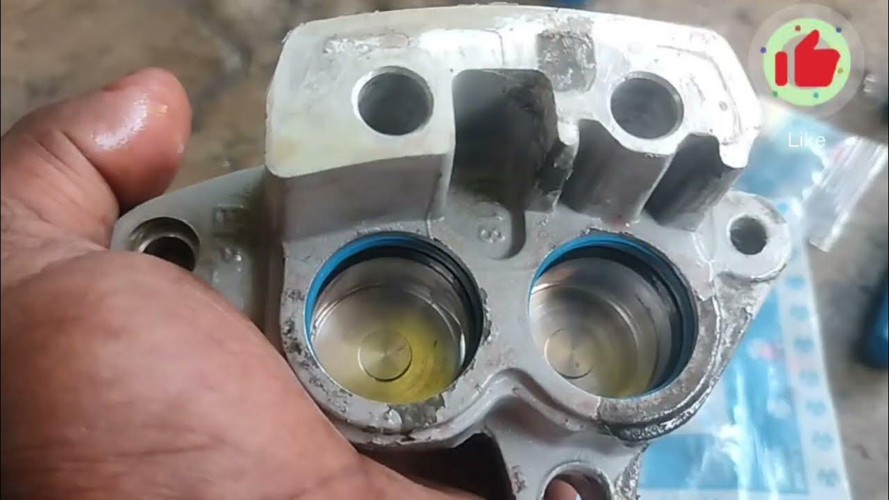 How to repair jammed disc brake pistons of motorcycle pulsar 150,🏍️🏍