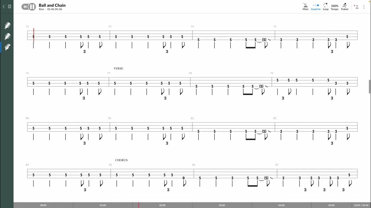 Social Distorsion Ball And Chain (BASS TAB PLAY ALONG) YouTube