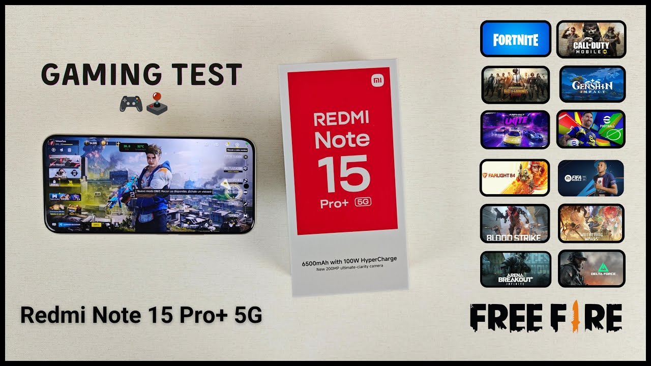 Redmi Note 15 Pro+ 5G Gaming Test / Test de Batería 