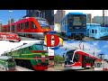 Поезда для детей. Развивающее видео для малышей где изучаем железнодорожный транспорт