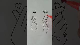 Noob VS Artist Drawing Challenge 🤩✨ #shorts #shortsfeed #art #drawing