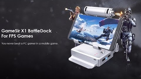 Play PUBG mobile with keyboard GameSir X1 BattleDock