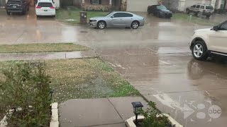 DFW weather: Hail falls in Mansfield, TX