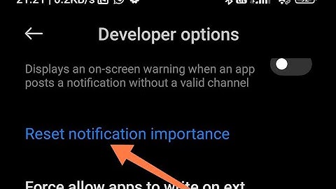 how to set reset notification importance redmi note 10T ,redmi note 10T developer mode setting