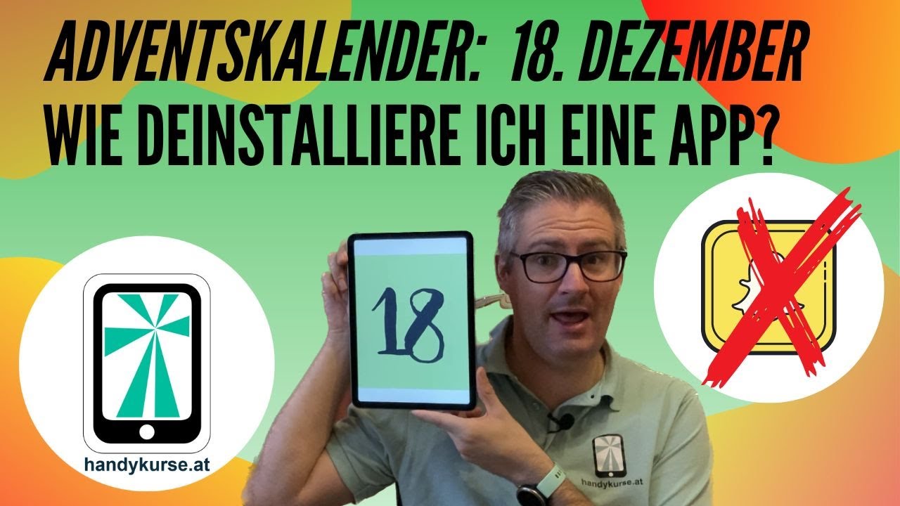 Adventskalender 18 Dezember Eine App Deinstallieren YouTube Adventskalender 18 dezember eine app deinstallieren youtube