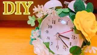 Artificial flower | Clock | DIY | Handmade | 100均材料 | 造花時計