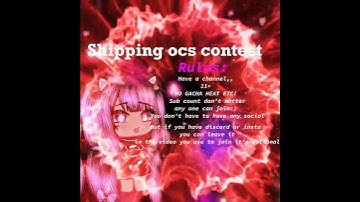 Shipping ocs contest just @ me to join!