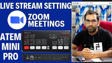 How to Stream live with ATEM Mini & ATEM Mini Pro with Zoom Meeting Live Setup & Tutorial