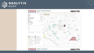 GEOLYTIX MAPP: Running a Site Report