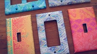 DIY: CUSTOMIZED SWITCH PLATE COVERS (using a greeting card!)