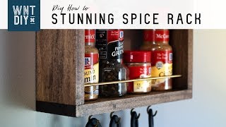 Simple Hanging Spice Rack // Easy DIY