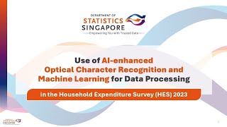 Use of AI-enhanced OCR and Machine Learning for Data Processing in the HES 2023