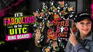 IT’S FABOOLOUS! 👻 Easy Halloween Wreath on the UITC Ring Board | Step-by-Step Tutorial | KIT051FH-26