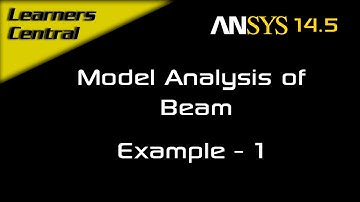 Model Analysis of Beam | Ansys APDL | Example - 1