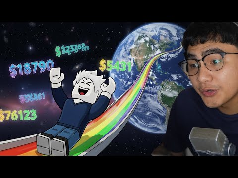 ROBLOX CLIMB AND SLIDE TO THE MOON!? (ALL LEVELS)