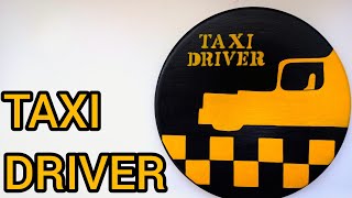🎬 Taxi Driver | Minimal Movie Poster Wall Art (Calm Painting)
