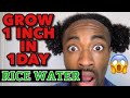 GROW Your Hair 1 INCH in 1 DAY w/ RICE WATER Pt.1