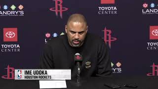 Ime Udoka after VanVleet, Rockets stun Thunder