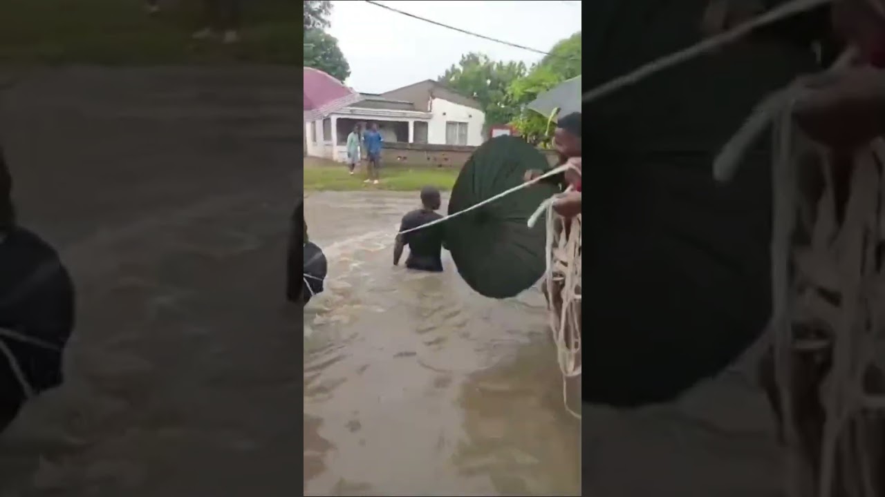 Situação triste em Moçambique (África), chuvas intensas 