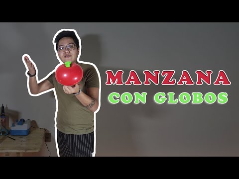 ✅ MANZANA CON GLOBOS (TÉCNICA) 🎈
