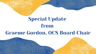 Update from the Principal Search Committee