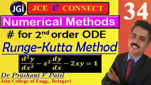R K method for 2nd order ODE || y"-x^2y