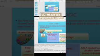 SAP Module pool programming tutorial