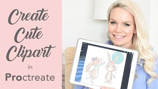 HOW I DRAW CLIPART ILLUSTRATIONS in PROCREATE on IPAD PRO To Sell in Creative Marketplaces - Part 1