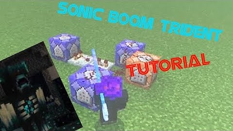 Minecraft Sonic Boom Trident?! (Tutorial)