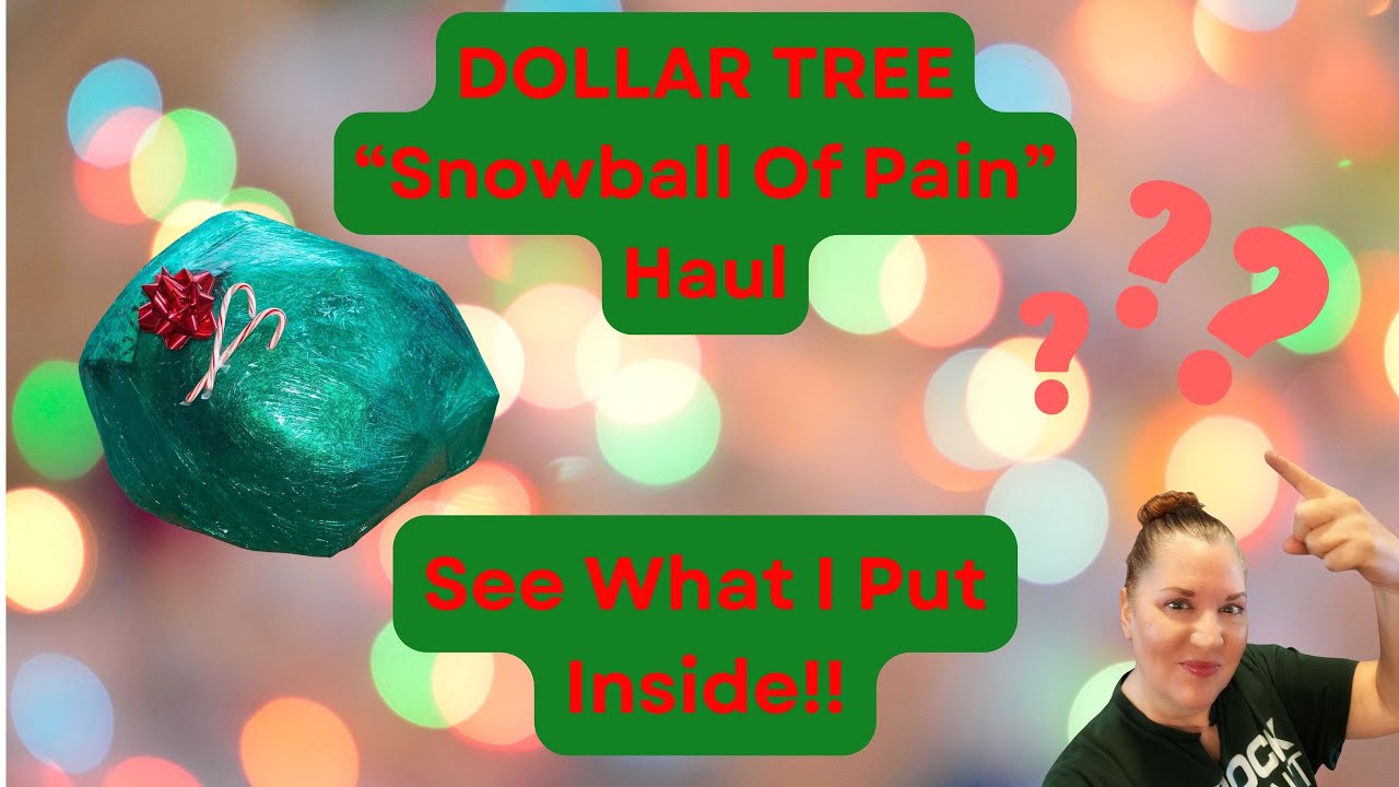 Dollar Tree Haul! Christmas Party Cellophane Wrapped Ball!! #christmas ...