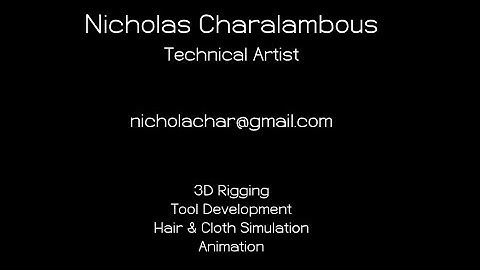 Technical Artist Reel - Nicholas Charalambous
