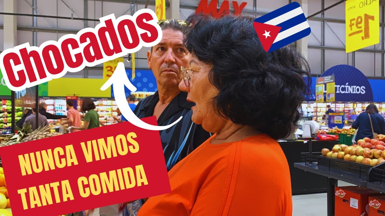 FAMILIA CUBANA VISITANDO SUPERMERCADO NO BRASIL PELA PRIMEIRA VEZ