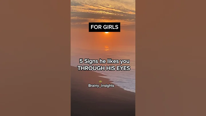 5 Clear Signs he likes you through HIS EYES | Boys Facts and Love Facts for Girls #shorts