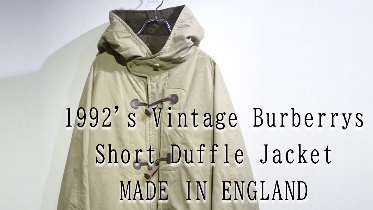 1992's Vintage Burberrys Short Duffle Jacket MADE IN ENGLAND