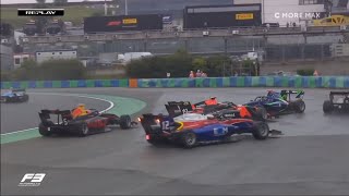 FIA Formula 3 Hungary Race 2 Start \& Action