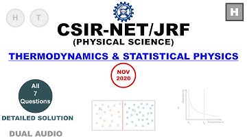 Thermodynamics & Statistical Physics Solution | Nov-2020 CSIR NET | Physical Science