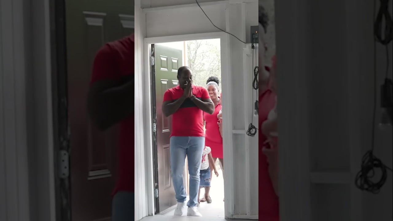 Surprising a Family with a Brand New Home  Emotions Running High