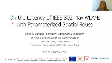 Eloise de Carvalho @ IEEE Globecom 2020