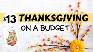 I MADE THANKSGIVING DINNER FOR MY FAMILY OF 4 FOR $13