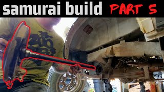 Samurai Build (Part 5) Removing Rear Axle Shafts, Brakes, and Differential Geo Tracker Rear Axle Removal
