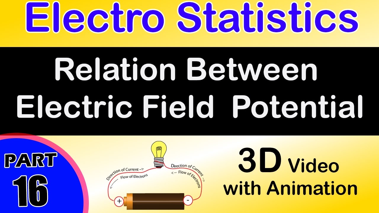 Relation Between Electric Field Potential electro statistics class 12 ...