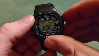 how to use the count down timer on a Casio g-shock DW 5600e