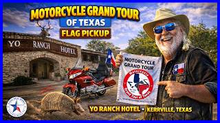 Motorcycle Grand Tour of Texas Flag Pickup! 🏍️ YO Ranch Hotel (Kerrville)