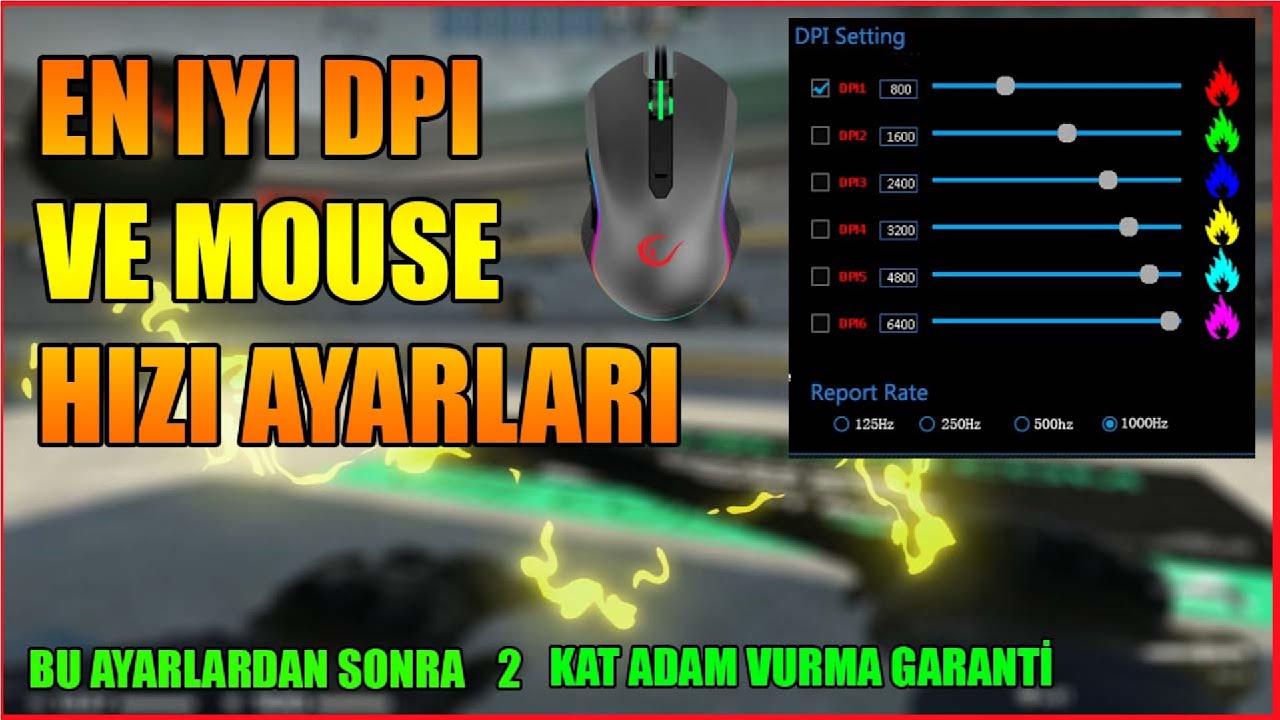 En İyi Dpi Ve Mouse Ayarları [ 2 Kat Adam Vurma Garanti ] YouTube