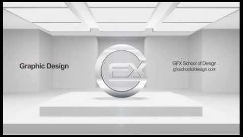 GFX SCHOOL AND STUDIO OF DESIGN ONLINE 3D LOGO INTRO CONCEPT