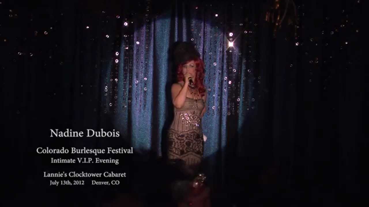 Nadine Dubois opens up the 2012 Colorado Burlesque Festival Intimate V.I.P. Evening